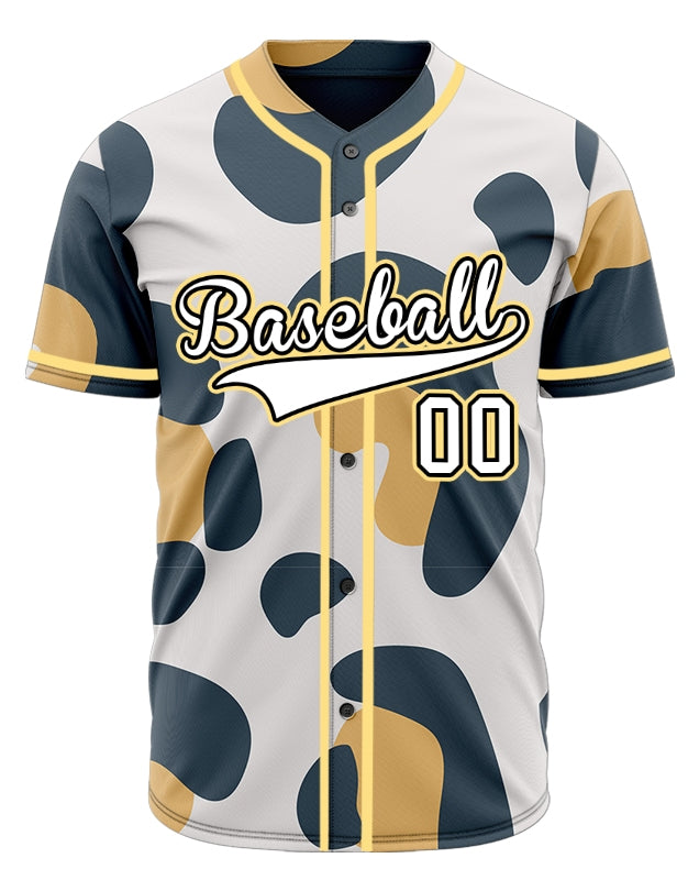 Custom Beige Dark Grey Baseball Jersey