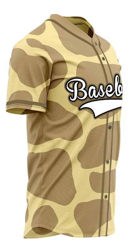 Custom Beige Light Brown Baseball Jersey