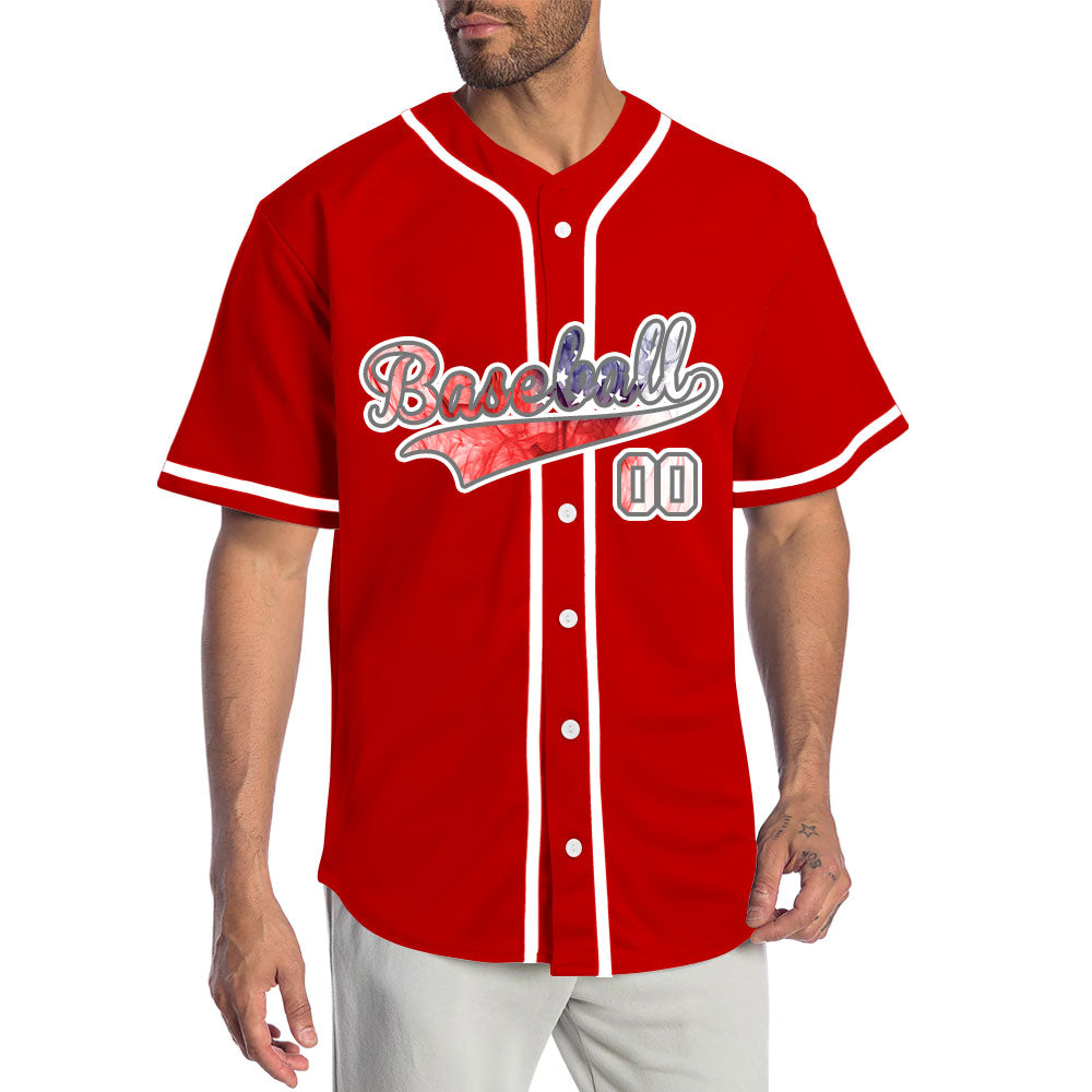 Custom Black Flag Dark Gray Baseball Jersey