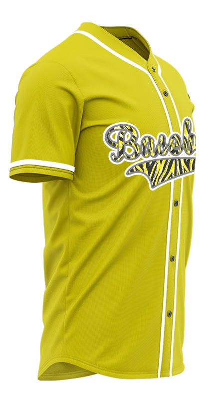 Custom Blue Lines Green Baseball Jersey