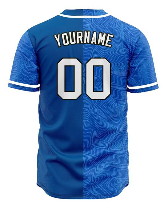 Custom Blue Sport Twill Baseball Jersey