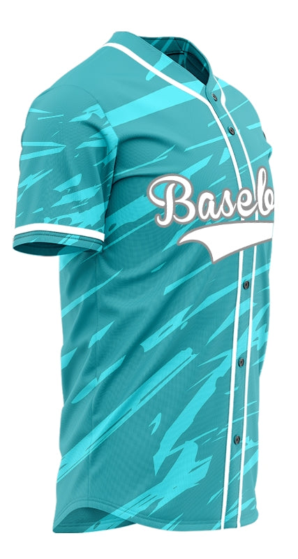 Custom Dark Blue Scratches Baseball Jersey