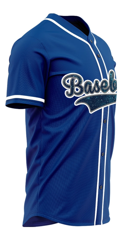 Custom Dark Blue Starry Sky Baseball Jersey