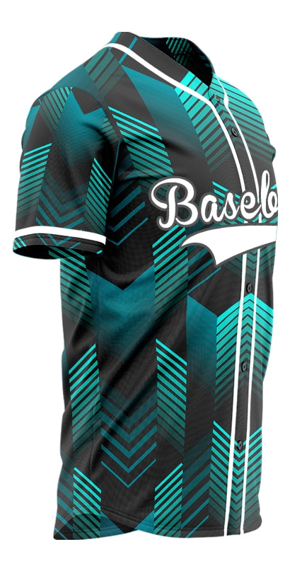 Custom Dark Green Black Arrow Grain Baseball Jersey