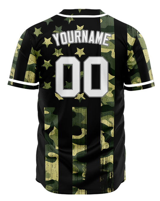 Custom Green Flag Baseball Jersey