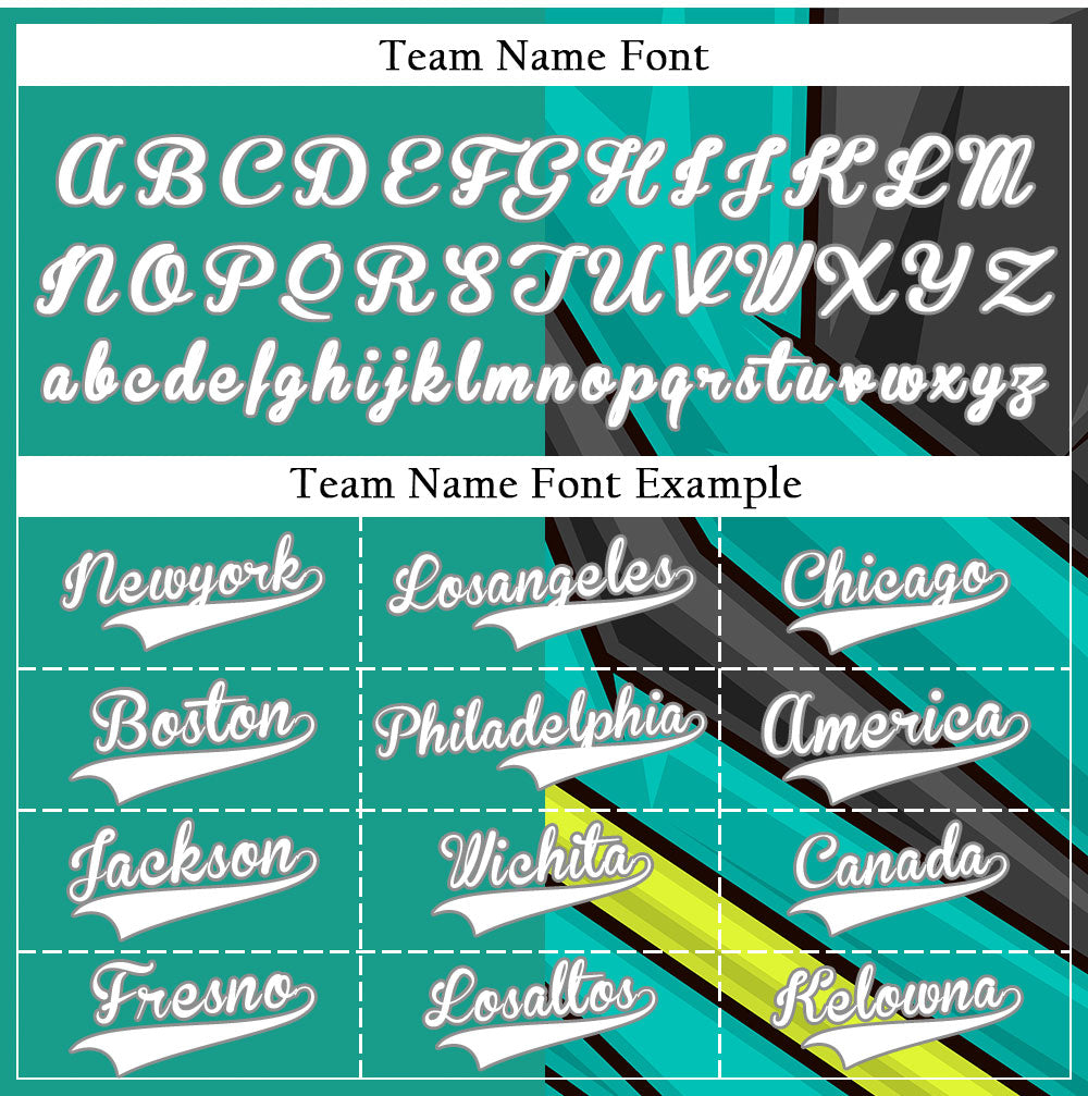 Custom Green Yellow Black Lines Half Baseball Jersey