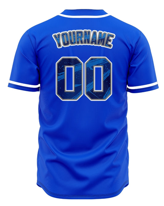 Custom Ink Blue Baseball Jersey