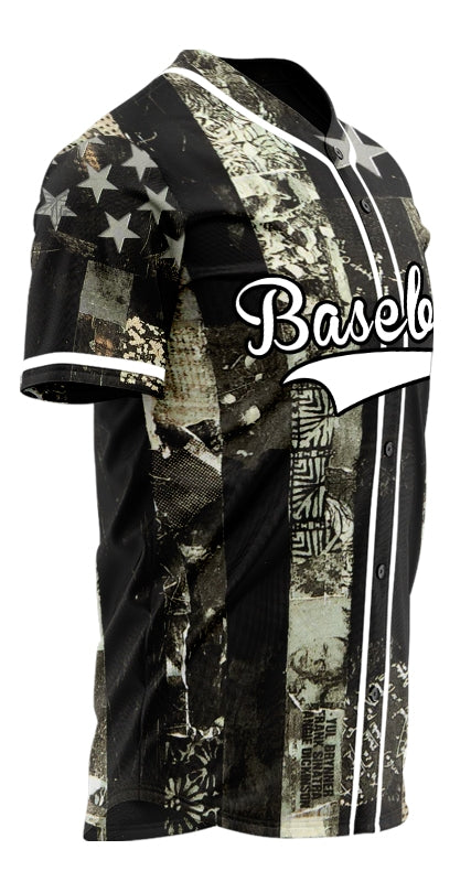 Custom Old Green Flag Baseball Jersey