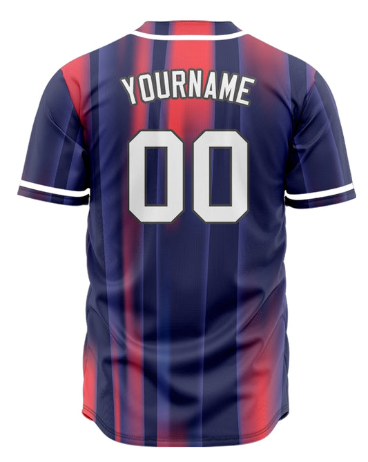 Custom Pink Purple Gradient Lines Baseball Jersey