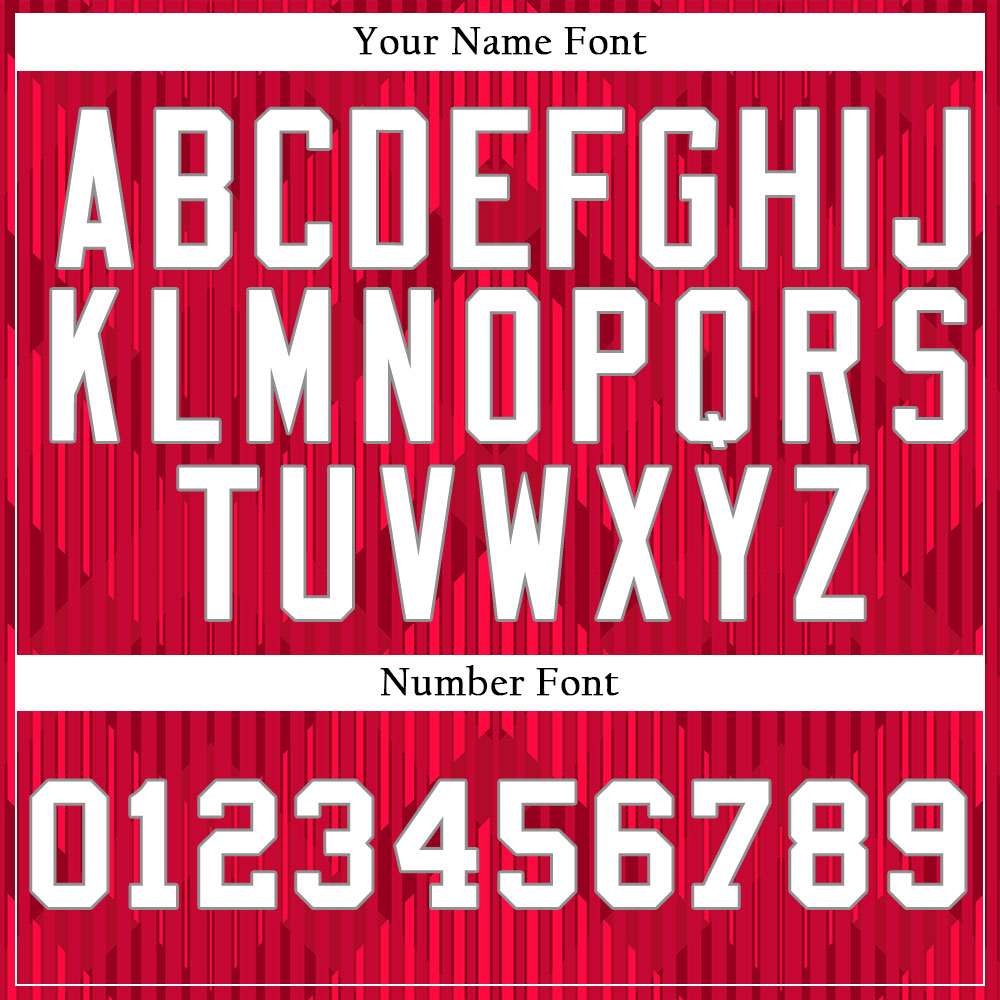 Custom Red White Corner Gradient Baseball Jersey