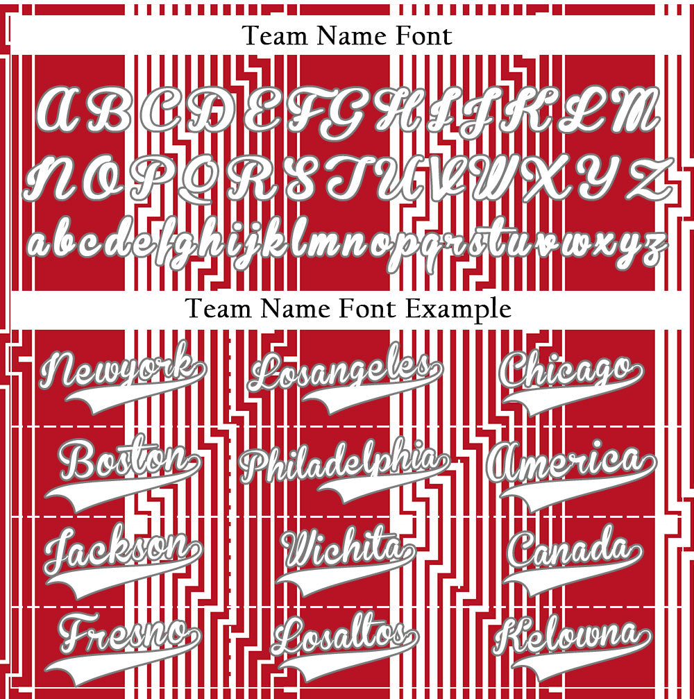 Custom Red White Overlay Baseball Jersey