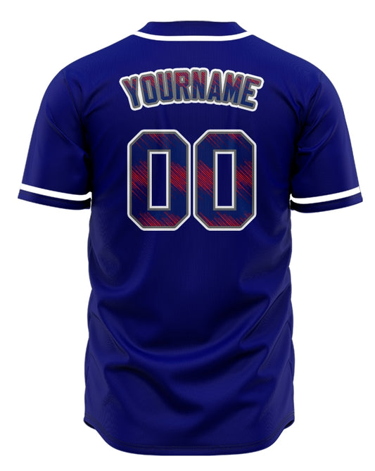 Custom Slash Purple Red Baseball Jersey