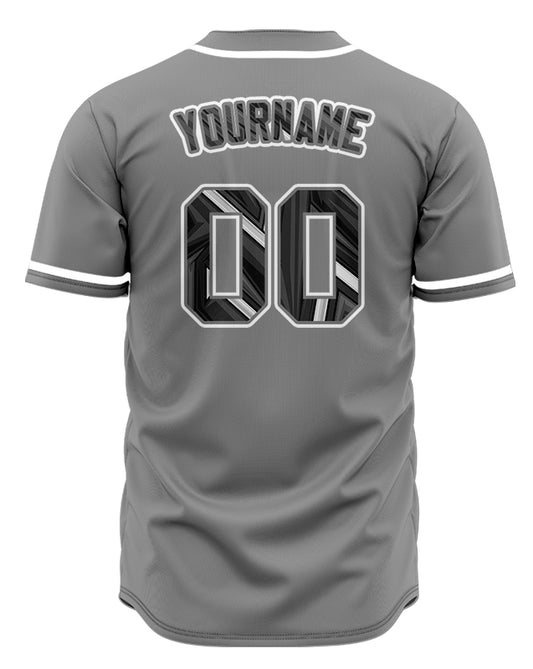 Custom Technology Dark Grey Baseball Jersey