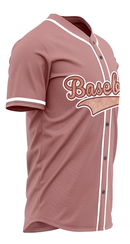Custom White Gray Pink Starry Sky Baseball Jersey