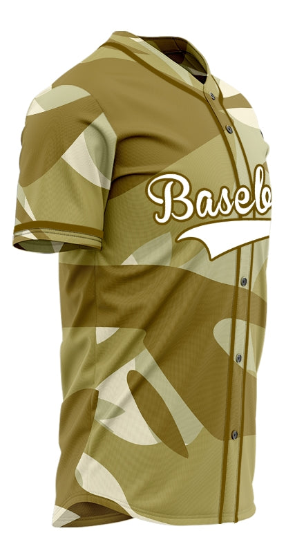 Custom Gold Olive Baseball Jersey