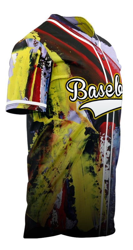 Custom Gradient Ink Baseball Jersey