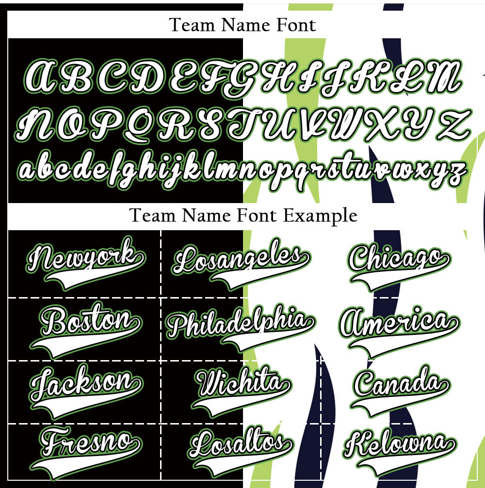 Custom Green And Black Vertical Lines Baseball Jersey