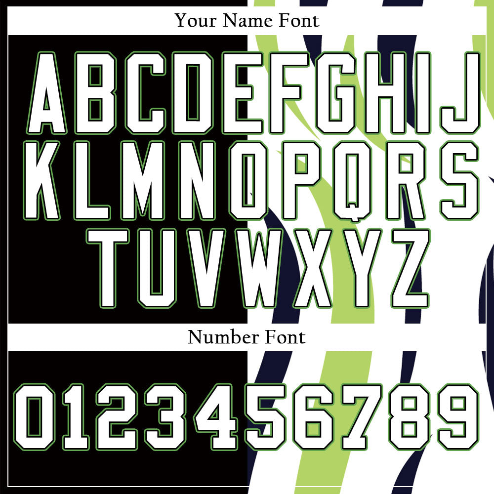 Custom Green And Black Vertical Lines Baseball Jersey