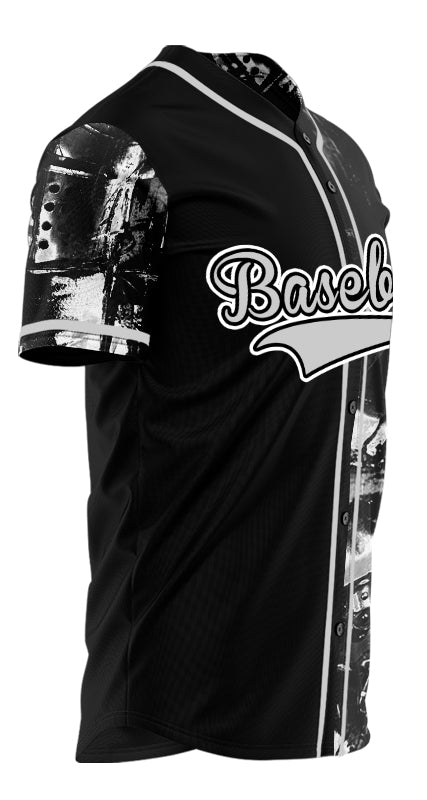 Custom Grey Ink Baseball Jersey