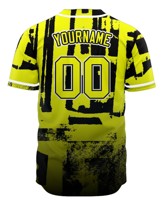Custom Grid Ink Baseball Jersey