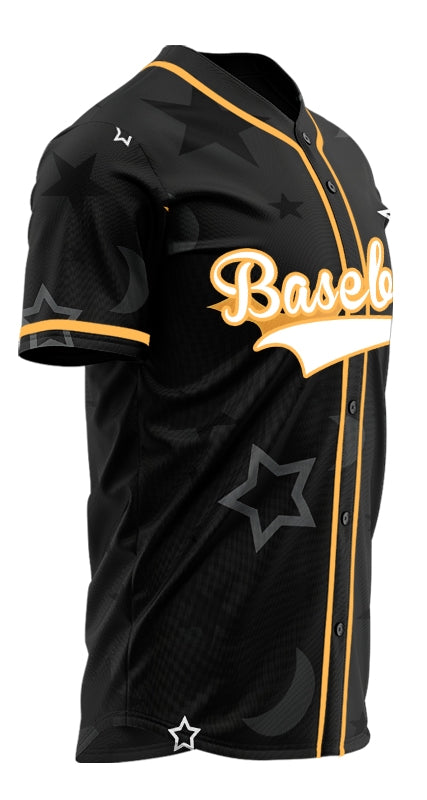 Halloween Bat Star Baseball Jersey