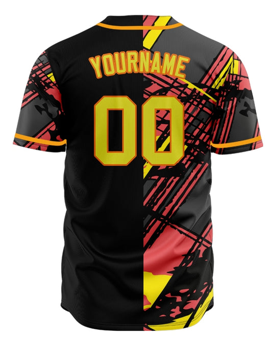 Custom Ink Yellow Baseball Jersey