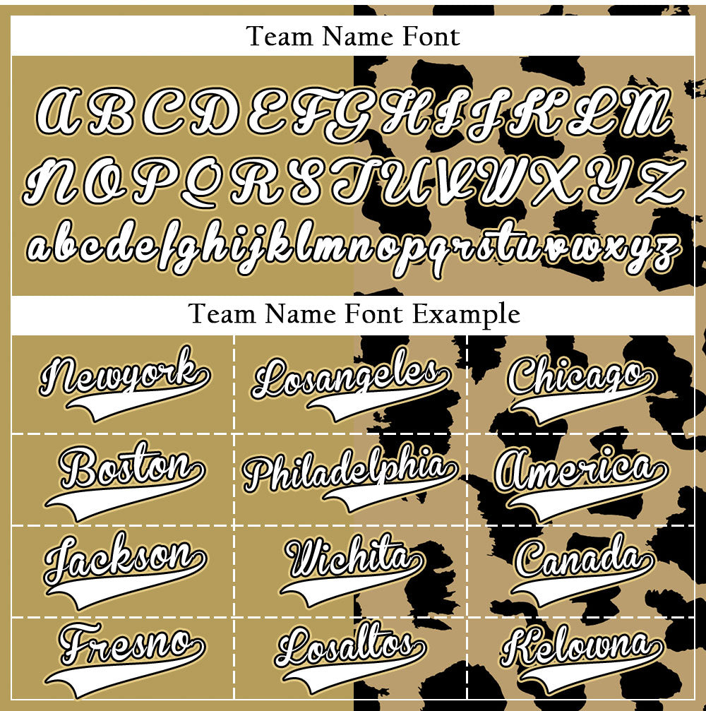 Custom Light Brown Leopard Print Baseball Jersey