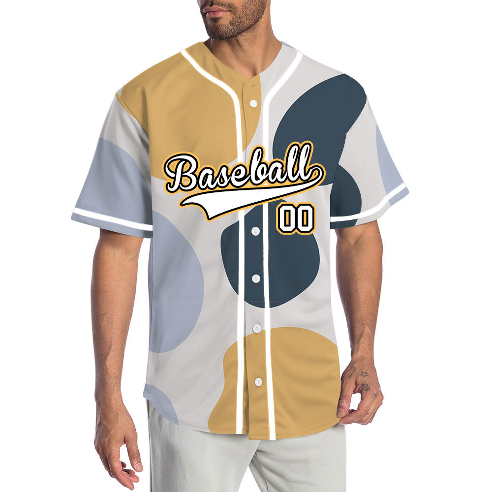 Custom White And Dark Grey Baseball Jersey
