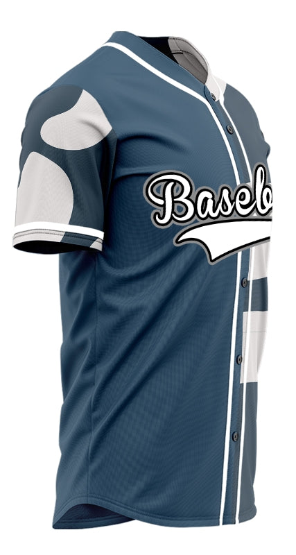 Custom White And Half Dark Grey Baseball Jersey