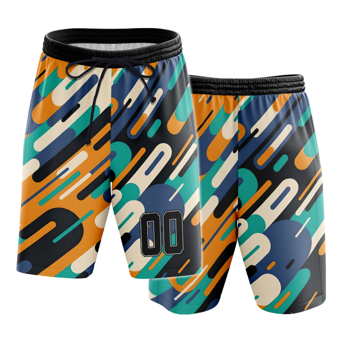 Custom Abstract Graphic Baseball Shorts