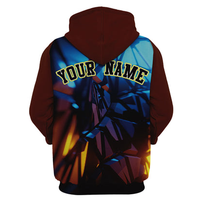 Abstract Prism Custom Baseball Hoodie