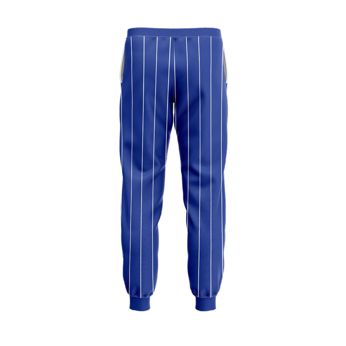 Custom Pinstripe Baseball Pants - Blue & White