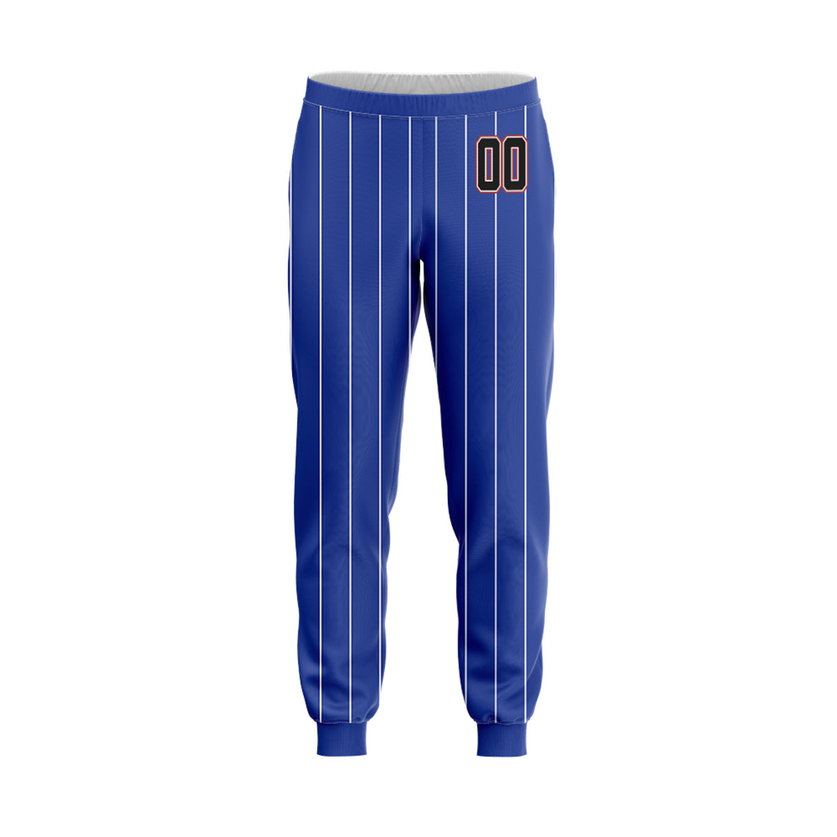 Custom Pinstripe Baseball Pants - Blue & White