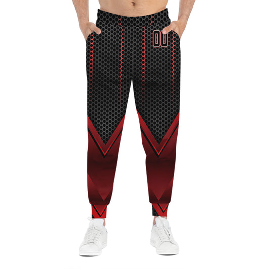 Custom Red & Black V-Tech Graphic Baseball Pants