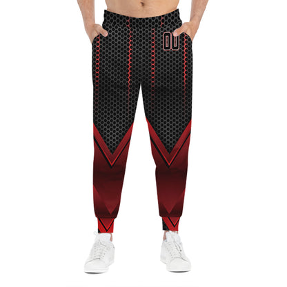 Custom Red & Black V-Tech Graphic Baseball Pants