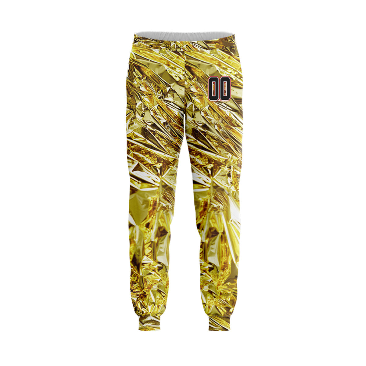Custom Gold Foil Baseball Pants