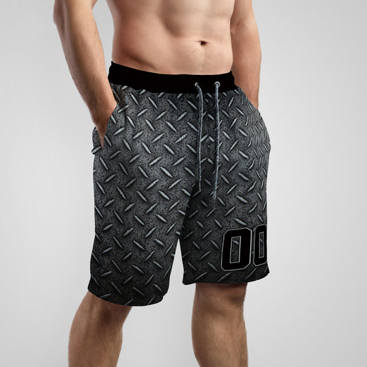 Custom Steel Texture Baseball Shorts
