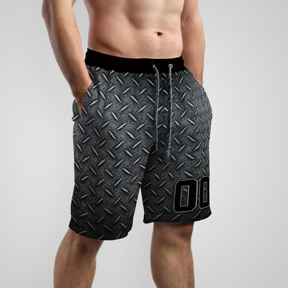 Custom Steel Texture Baseball Shorts