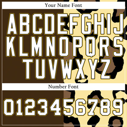 Custom Beige Deer Brown Baseball Jersey