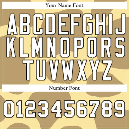 Custom Beige Light Brown Baseball Jersey
