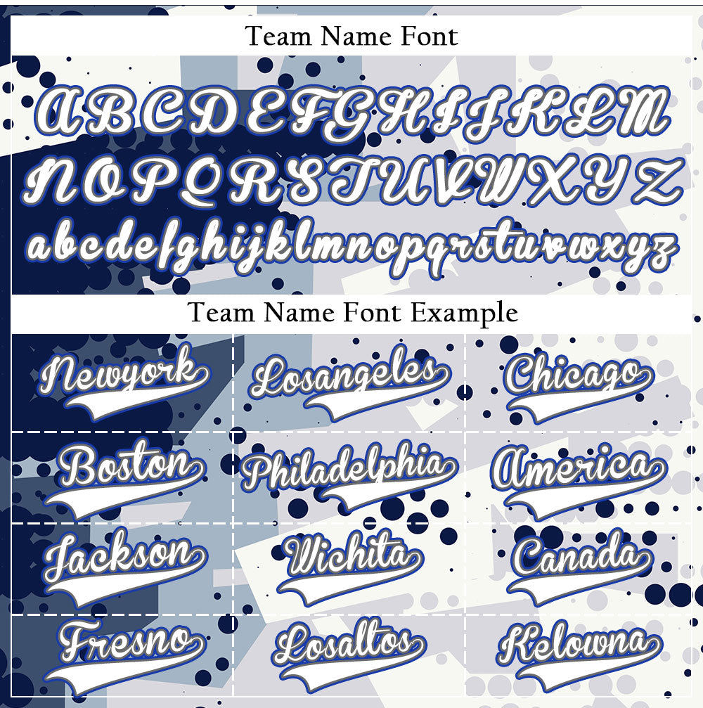 Custom Blue Halftone Baseball Jersey