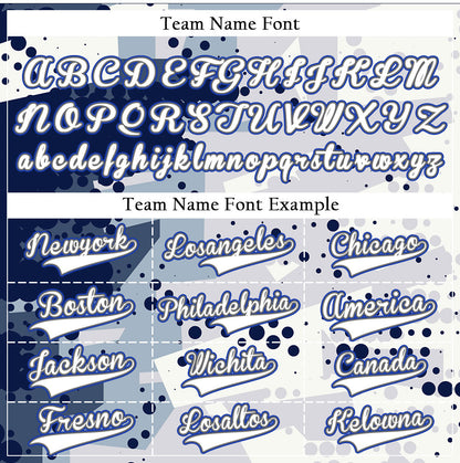 Custom Blue Halftone Baseball Jersey