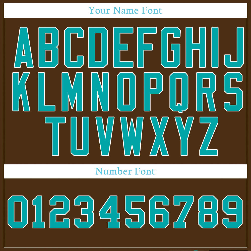Custom Brown And Blue Baseball Jersey