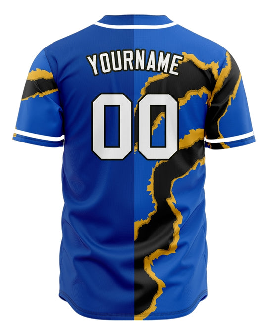 Custom Black Marble Baseball Jersey