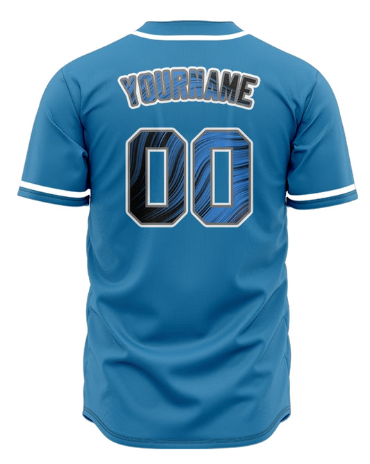 Custom Black White Orange Baseball Jersey