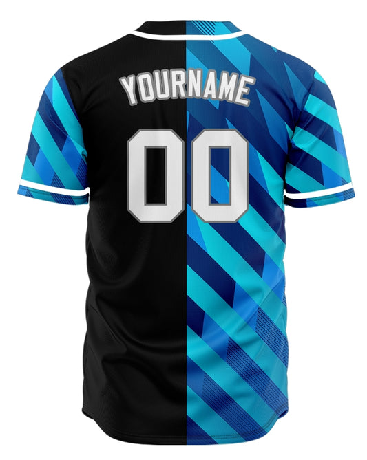 Custom Blue Dark Blue Twill Baseball Jersey