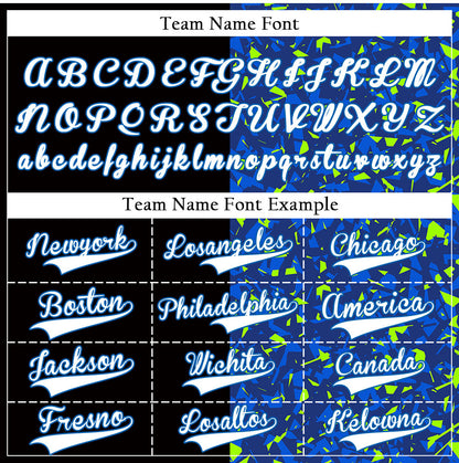 Custom Blue Gradient Lines Dark Blue Baseball Jersey