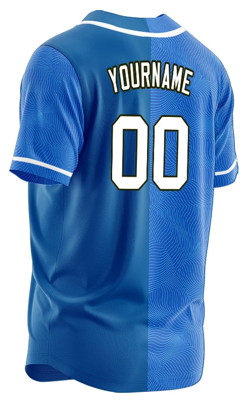 Custom Blue Sport Twill Baseball Jersey