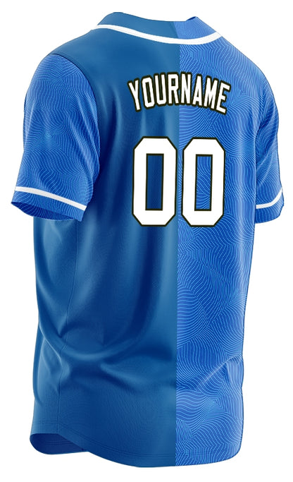 Custom Blue Sport Twill Baseball Jersey
