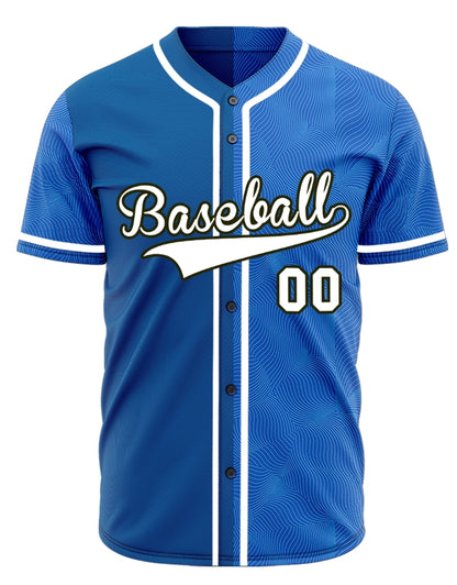 Custom Blue Sport Twill Baseball Jersey